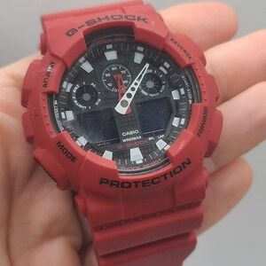 Vintage‎ Casio G-Shock Watch Red NEEDS BATTERY